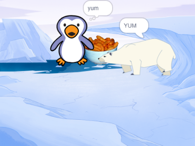 Penguin Makan Sama Polar Bear